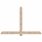 Ekena Millwork Eugene Smooth Timber Gable Bracket, Douglas Fir, 84"W x 56"H x 1 1/2"D x 5 1/2"F, 16/12 Pitch GBW084X56X0206EUG00SDF - alternate 1